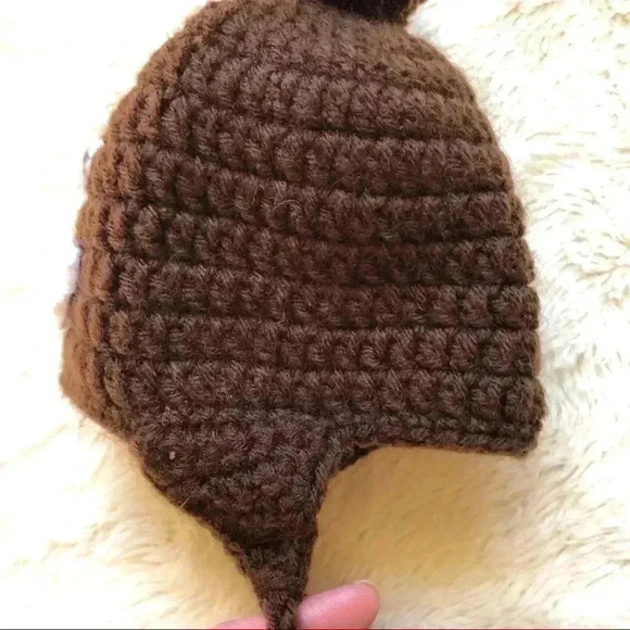 Poop Emoji Baby Winter Hat  Size 3-6 Months - Picture 5 of 7